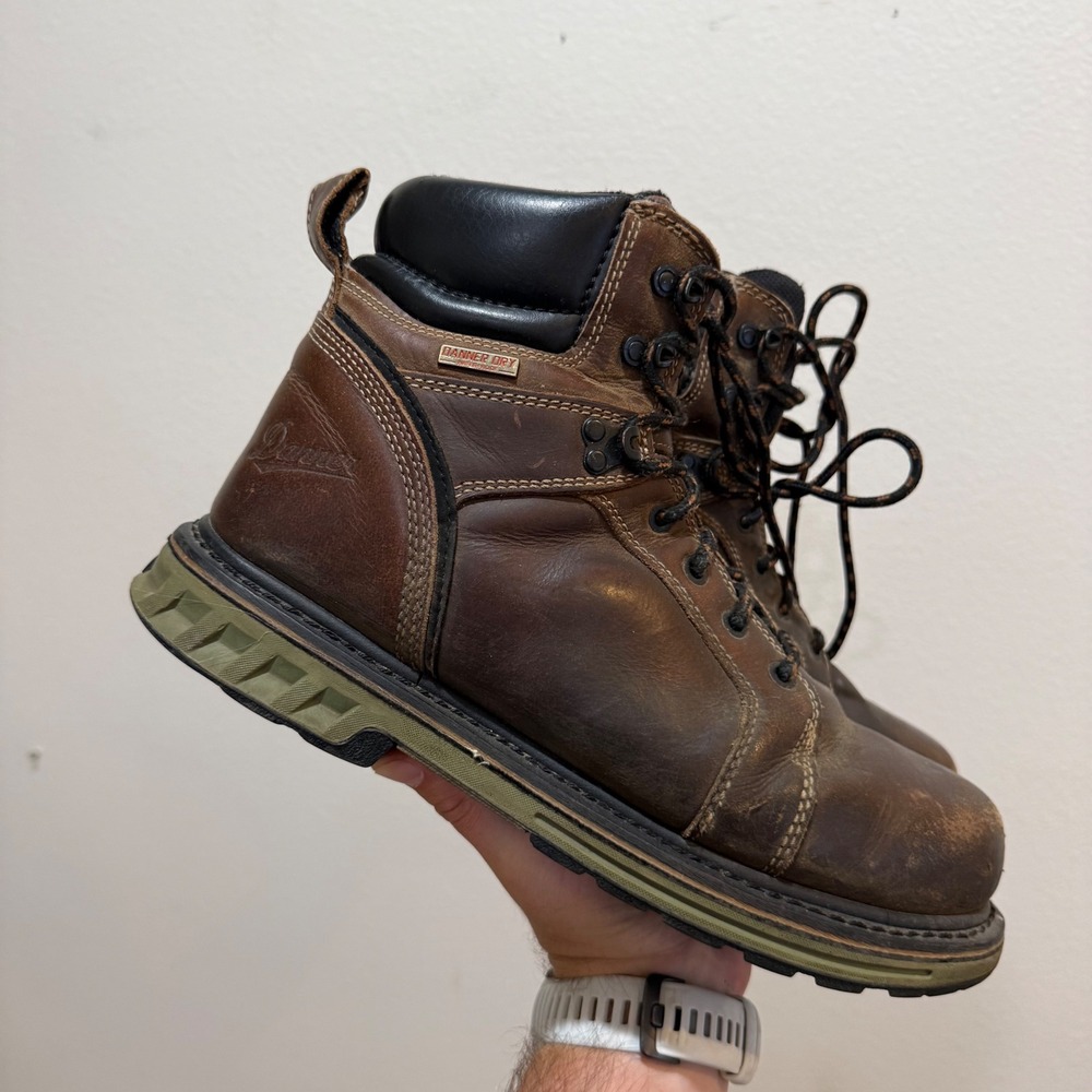 Danner Steel Yard 6 Brown ST Leather Work Boots 12531 Mens 10.5 EE Steel Toe